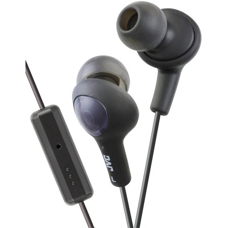 Jvc Gumy Plus Earbuds with Remote and Microphone (Black) HAFR6B